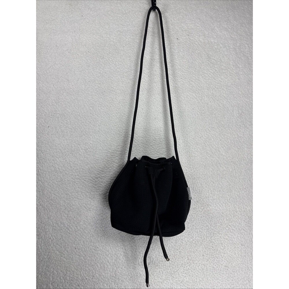 (X2) Jimella Everywhere Bucket BagBlack Neoprene with Adjustable Drawstring